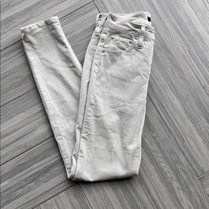 J. Crew cream corduroy 9” high rise pants